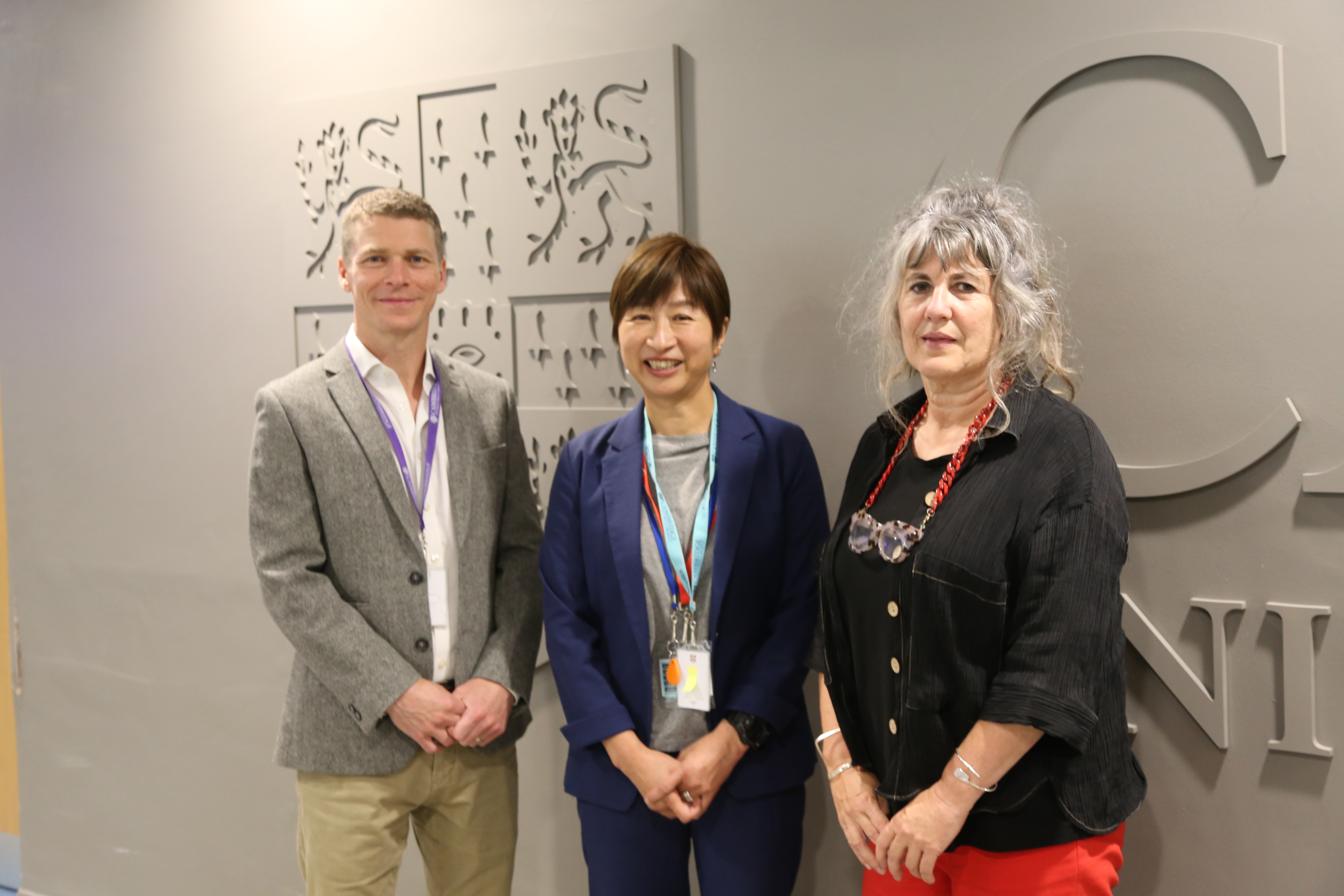 Simon Wright (Cambridge), Yuko Suzuki from (Takatsuki High School) and Karen Momber (Cambridge)